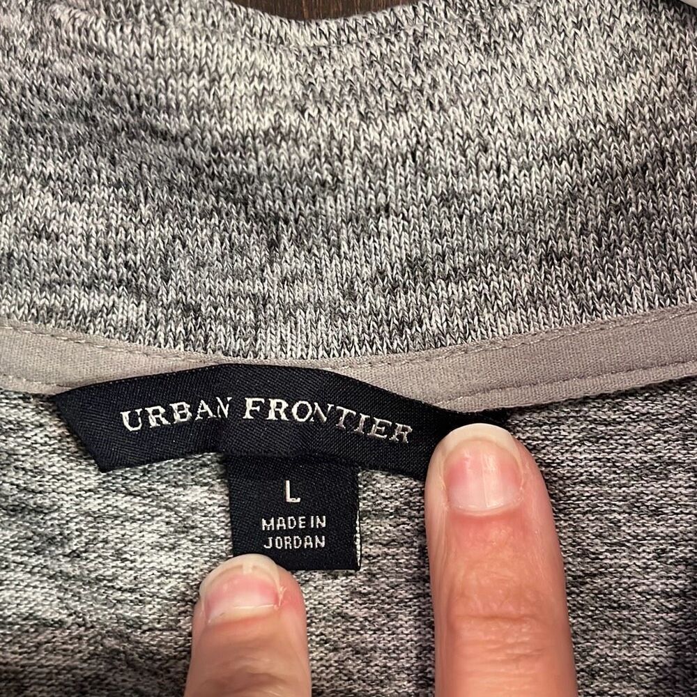 Urban Frontier Gray 1/4 Zip Long Sleeve Large - Picture 3 of 5